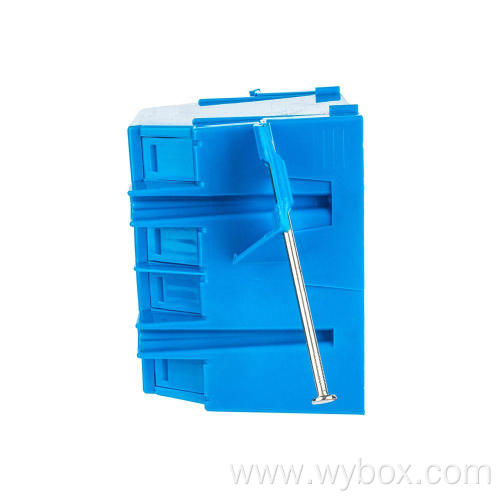 2-Gang 32 cu. in. Blue electrical wall PVC outside electrical box New Work receptacle box Electrical Switch and Outlet Box